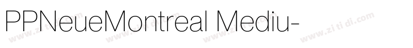 PPNeueMontreal Mediu字体转换
